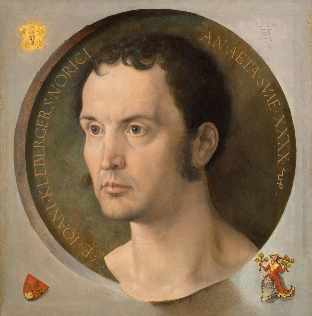 Detail of Portrait of Johann Kleeberger, 1526 by Albrecht Dürer