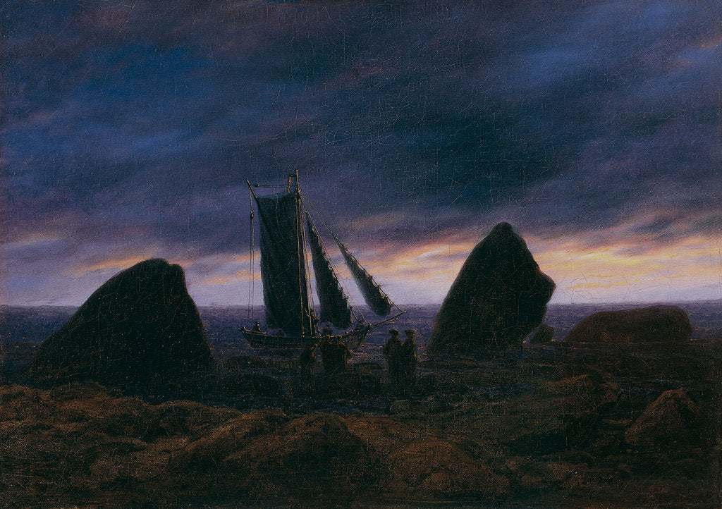 Detail of Fishing Boat by the Baltic Sea, c. 1830 by Caspar David Friedrich