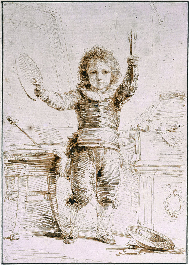 Detail of The Son of the Artist, c. 1793 by Heinrich Friedrich Füger