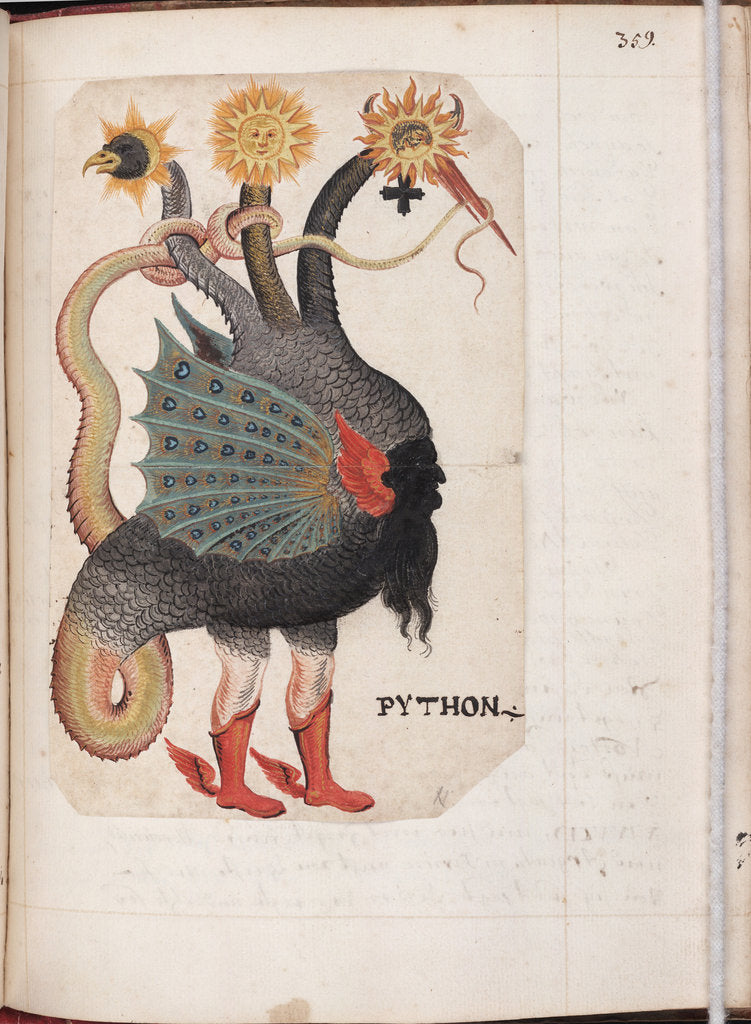 Detail of Python by German master
