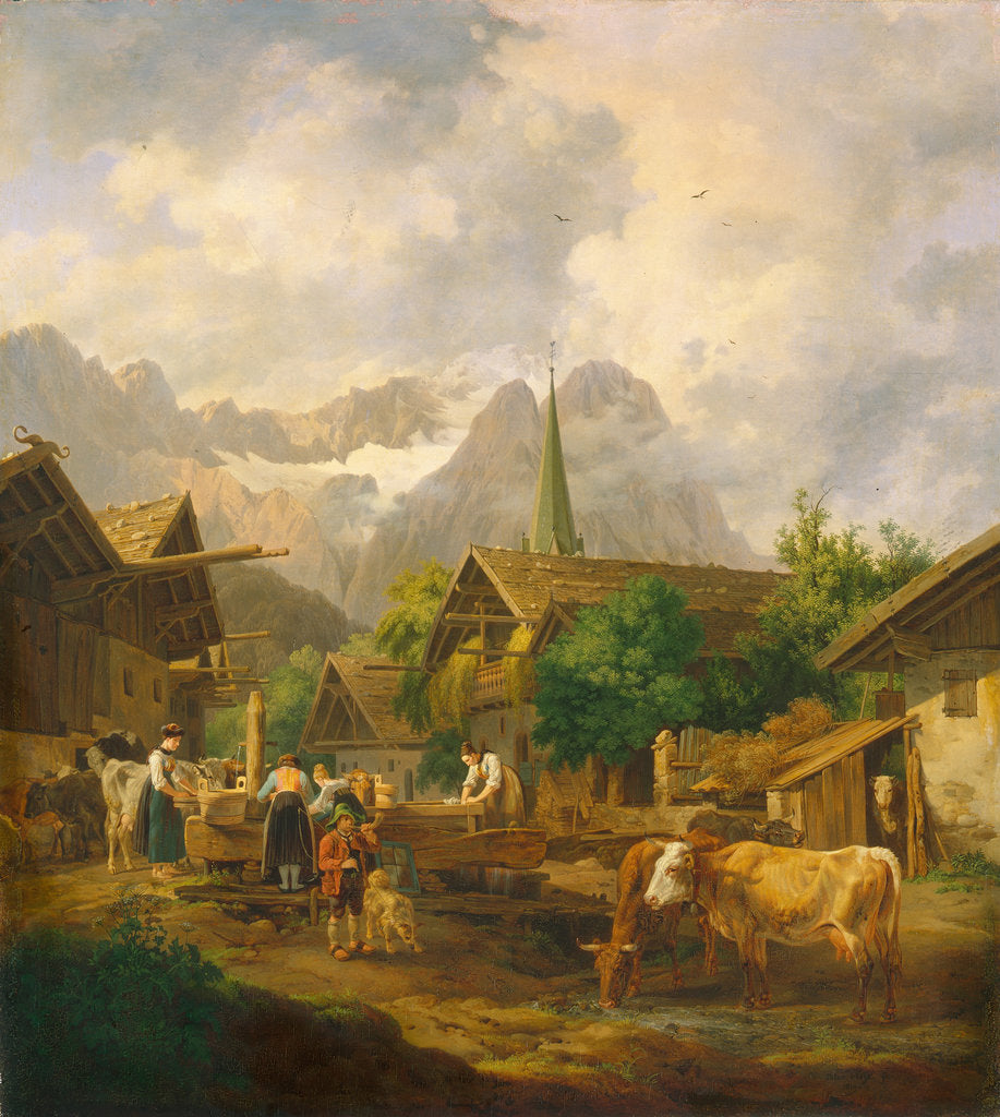 Morning in Partenkirchen, 1819 by Peter von Hess