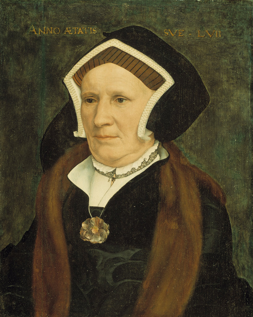 Detail of Portrait of Lady Margaret Butts, 1543 by Hans Holbein the Younger