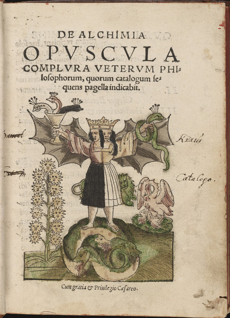 Detail of De Alchimia opvscvla complvra vetervm philosophorum, 1550 by Cyriacus Jacob