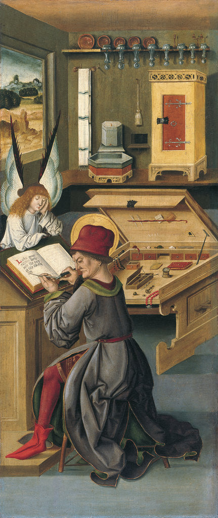 Detail of Saint Matthew the Evangelist, 1478 by Gabriel Mälesskircher