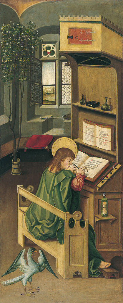 Detail of Saint John the Evangelist, 1478 by Gabriel Mälesskircher