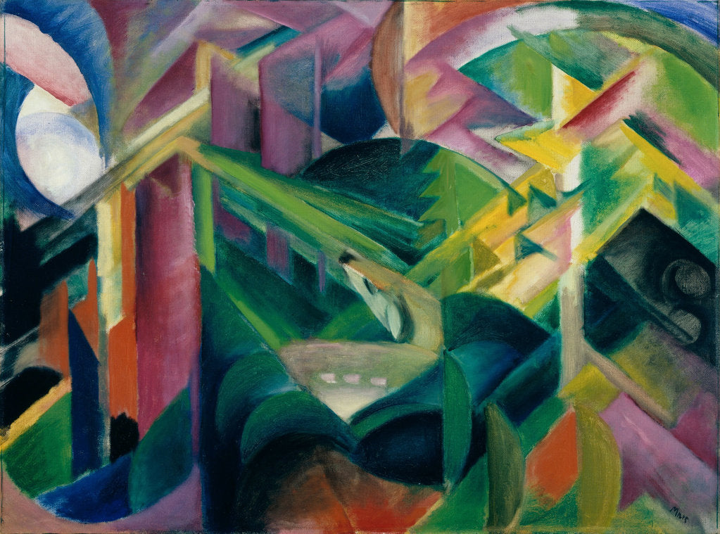 Detail of Deer in Cloister Garden, 1912 by Franz Marc