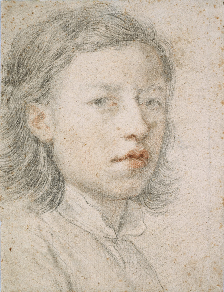 Detail of Self-Portrait, 1740 by Anton Raphael Mengs