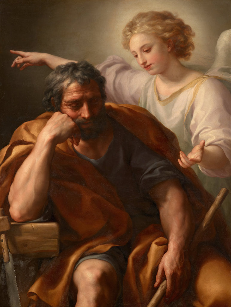 Detail of The Dream of St. Joseph, 1774 by Anton Raphael Mengs