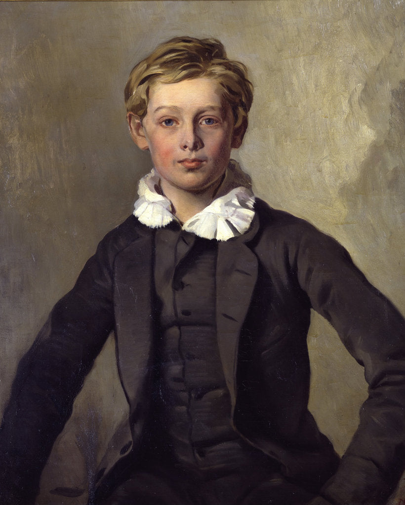 Detail of Portrait of Count Hans Haubold von Einsiedel, 1855 by Louis Ferdinand von Rayski