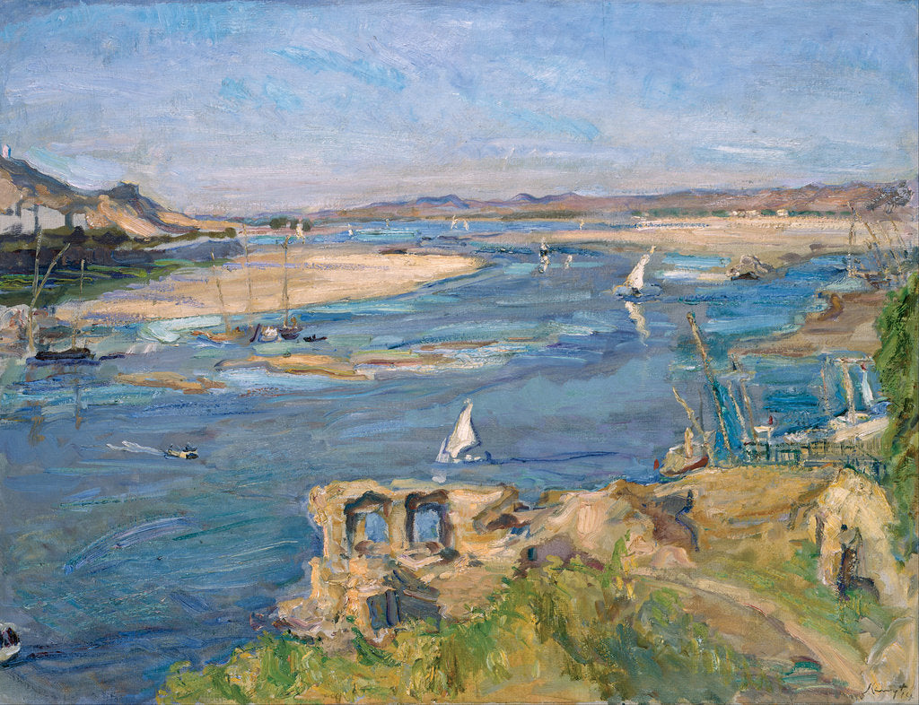 Detail of The Nile near Aswan, 1914 by Max Slevogt