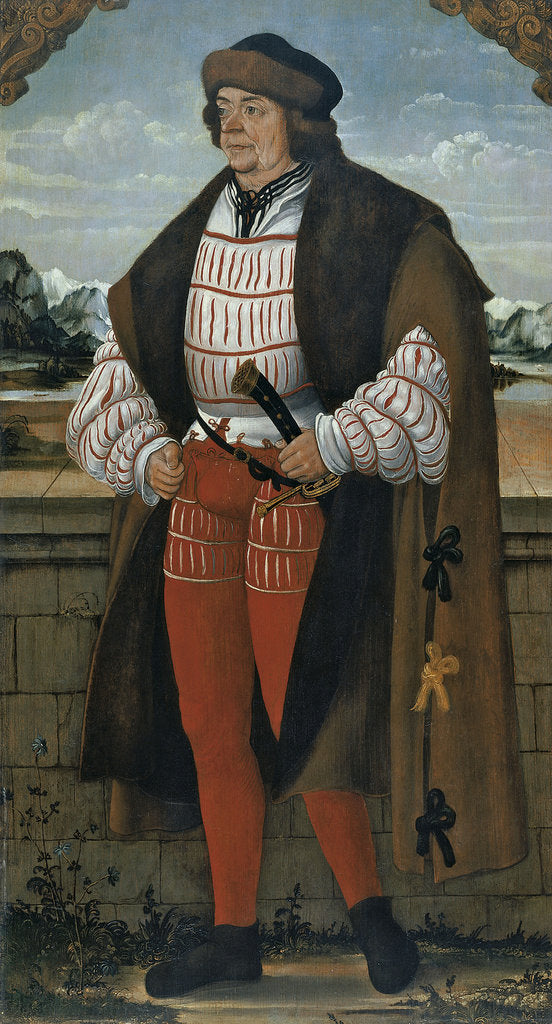 Detail of The Court Jester known as Knight Christoph, 1515 by Hans von Wertinger