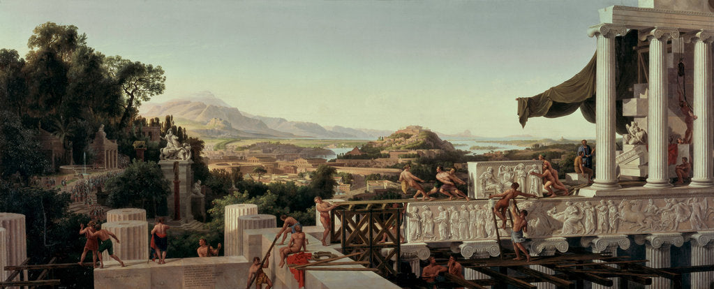 Detail of View of the Flower of Greece, 1836 by August Wilhelm Julius Ahlborn