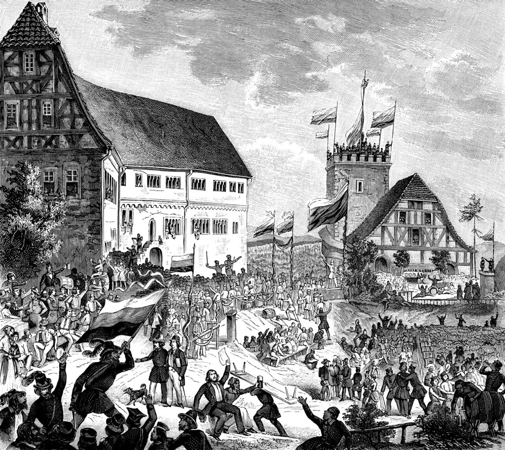 Detail of The Wartburg festival on 12 Juny 1848, 1848 by Anonymous