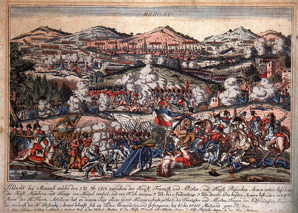 Detail of The Battle of Mozhaysk on August 26, 1812, 1810s by Anonymous