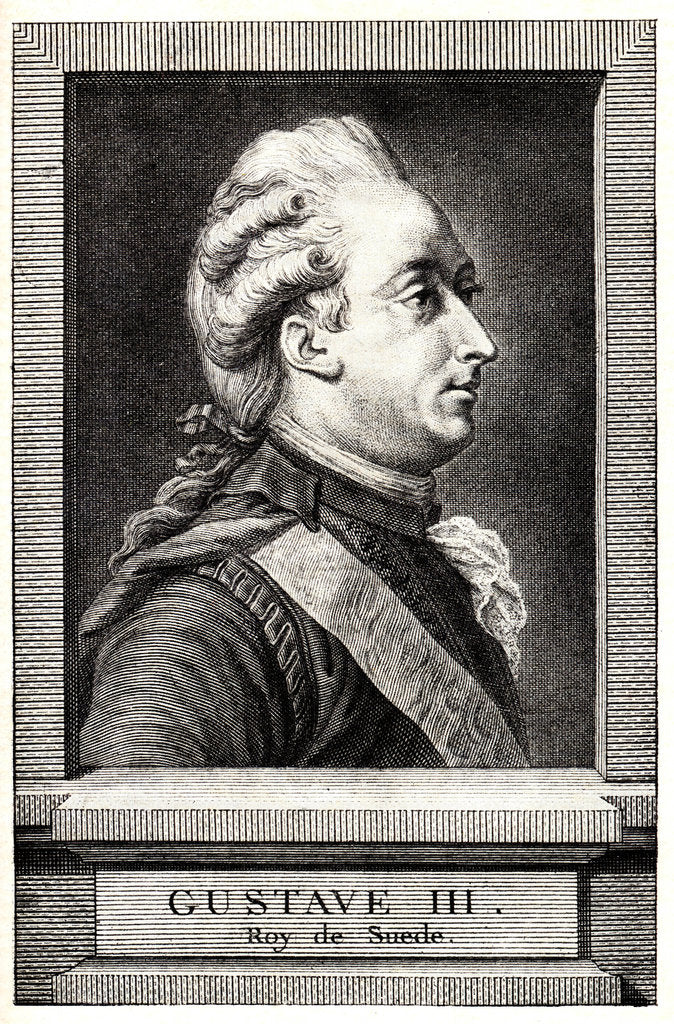 Detail of Portrait of Gustav III of Sweden, Early 19th cen by Anonymous
