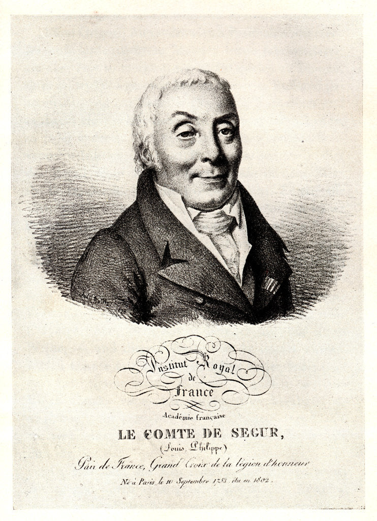 Detail of Portrait of Philippe Henri, marquis de Ségur, Early 19th cen by Anonymous