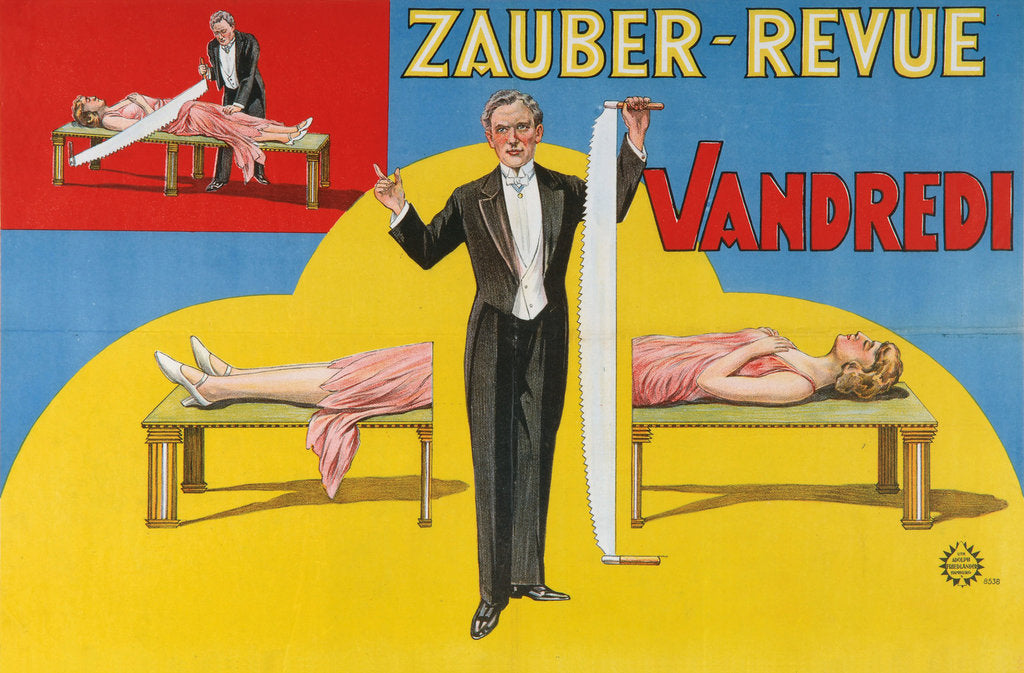 Detail of Vandredi Magic Revue (Poster), 1923 by Anonymous