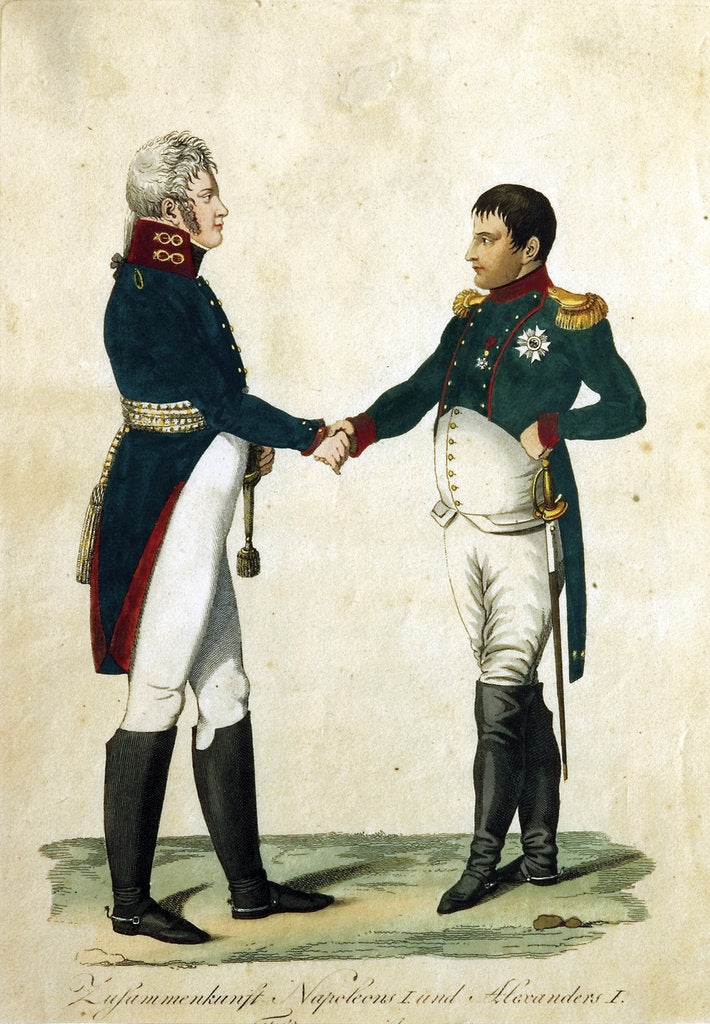 Detail of Meeting of Napoleon and Alexander I, 1808 by Anonymous