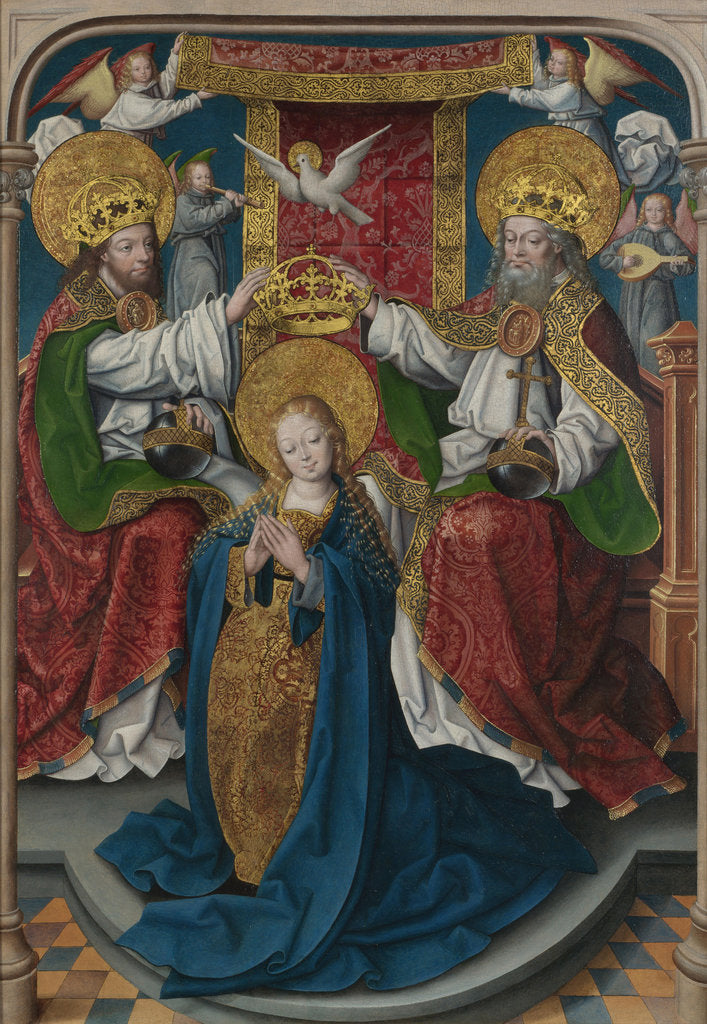The Coronation of the Virgin (The Liesborn Altarpiece), c. 1520 by Jan Baegert