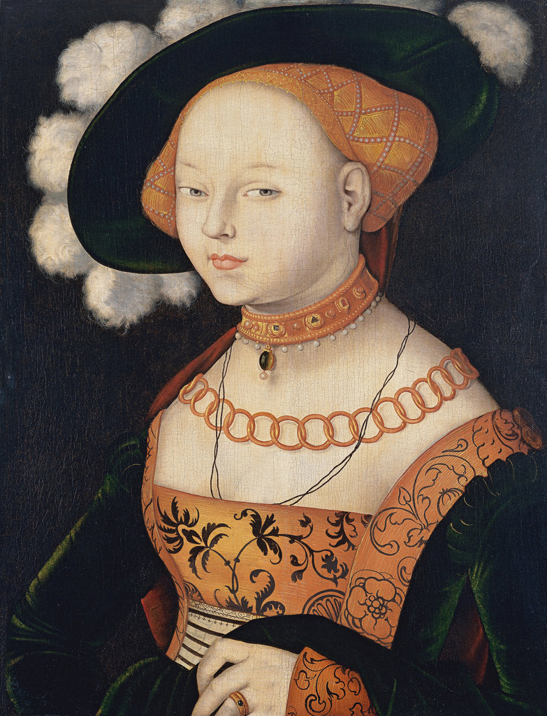 Detail of Portrait of a Lady, ca 1530 by Hans Baldung