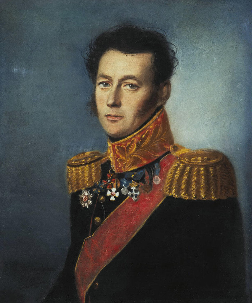Detail of Portrait of General Ivan Skobelev, 1826 by Karl Wilhelm Bardou