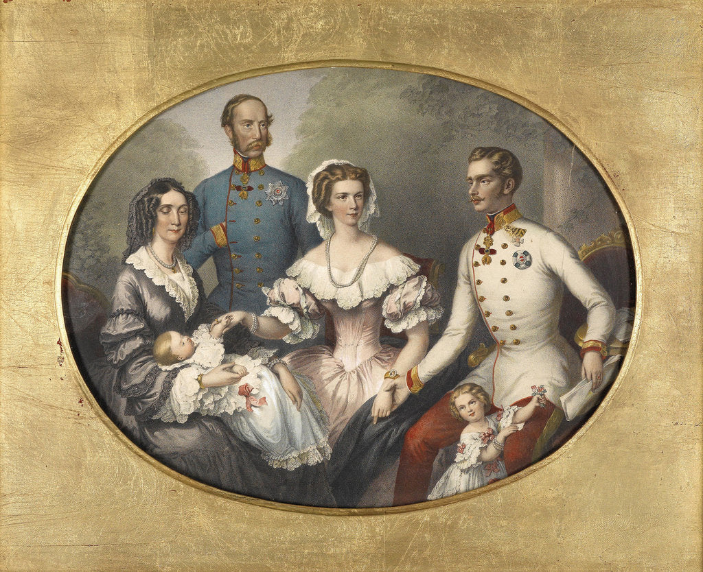 Detail of The Emperor Family of Austria, 1856 by Joseph Bayer