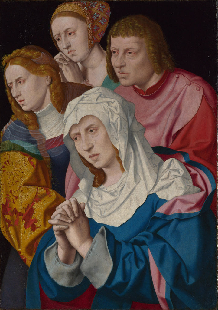 Detail of The Virgin, Saint John, Saint Mary Magdalene and a Holy Woman, c.1535 by Bartholomaeus Bruyn the Elder