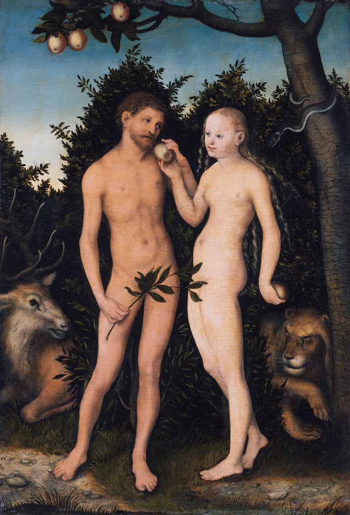 Detail of Adam and Eve in paradise (The Fall), 1531 by Lucas Cranach the Elder