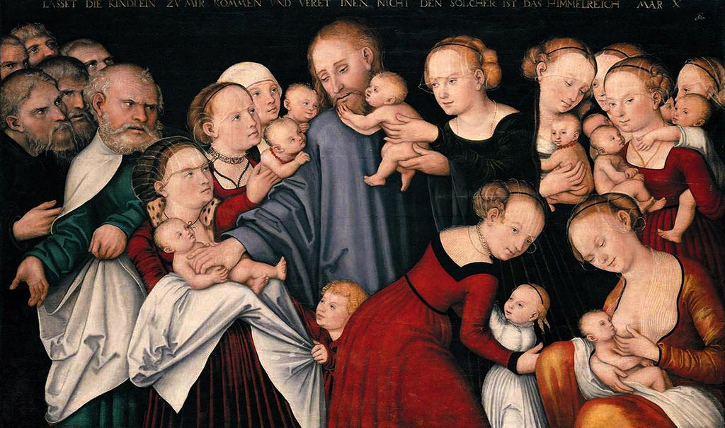 Detail of Christ Blessing the Children, c.1540 by Lucas Cranach the Elder