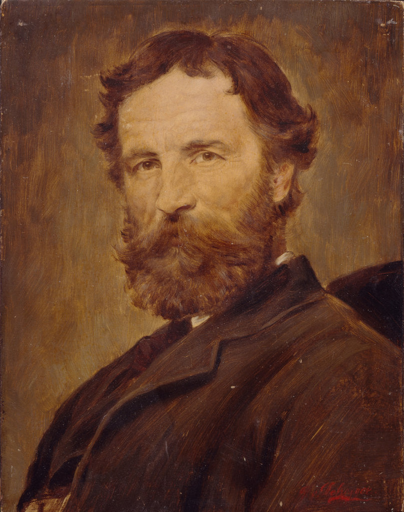 Detail of Self-portrait by Franz von Defregger