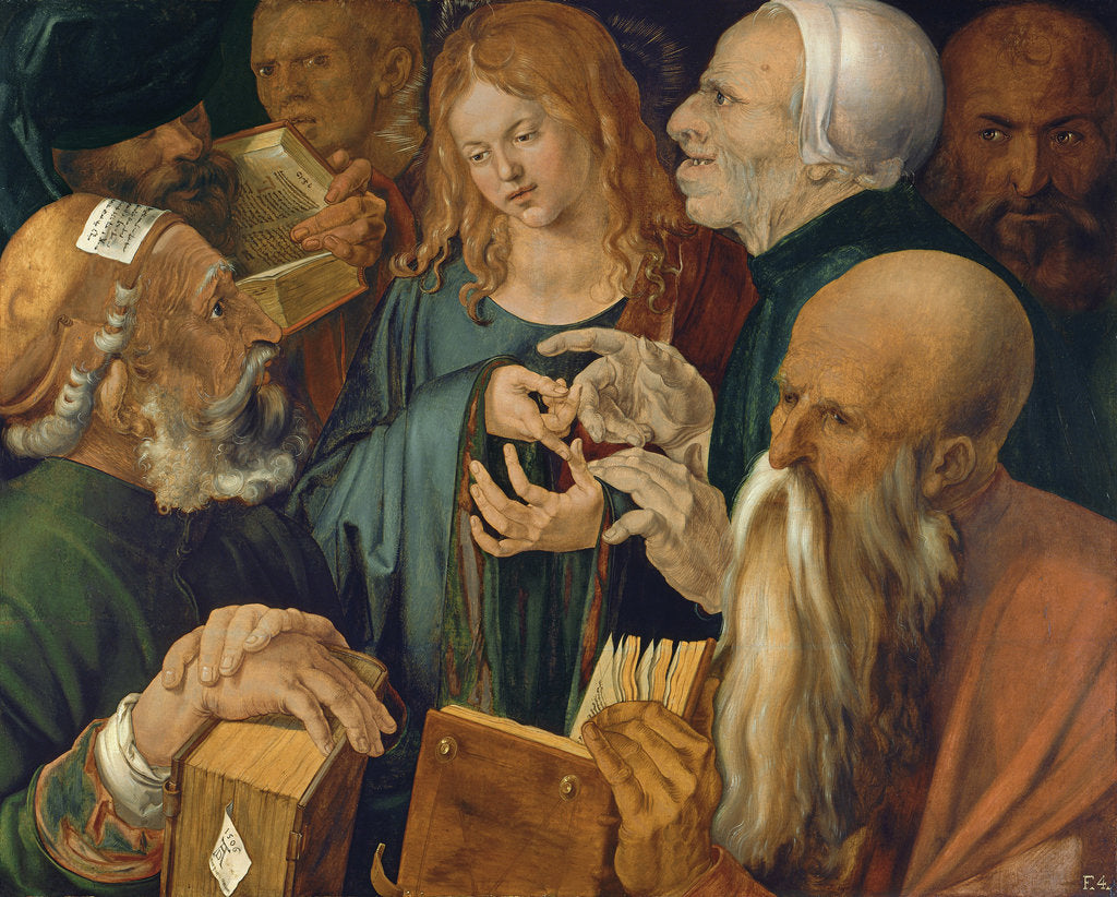 Detail of Christ among the Doctors, 1506 by Albrecht Dürer