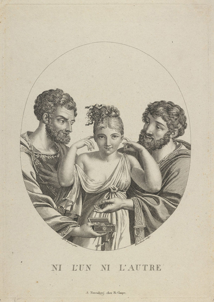 Detail of None of the two (Ni LUn, Ni LAutre), Early 19th cen by Friedrich Fleischmann
