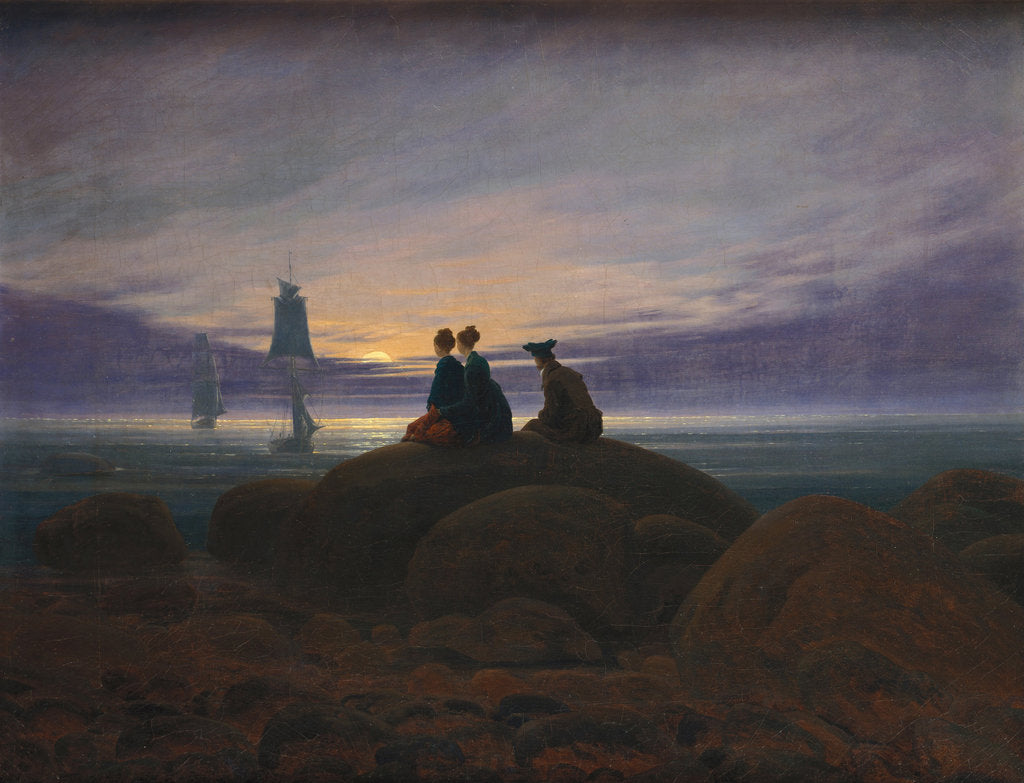 Moonrise over the Sea, 1822 by Caspar David Friedrich