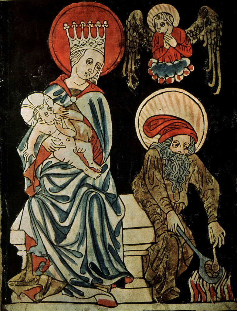 Detail of Rest on the Flight into Egypt, c.1410 by German master