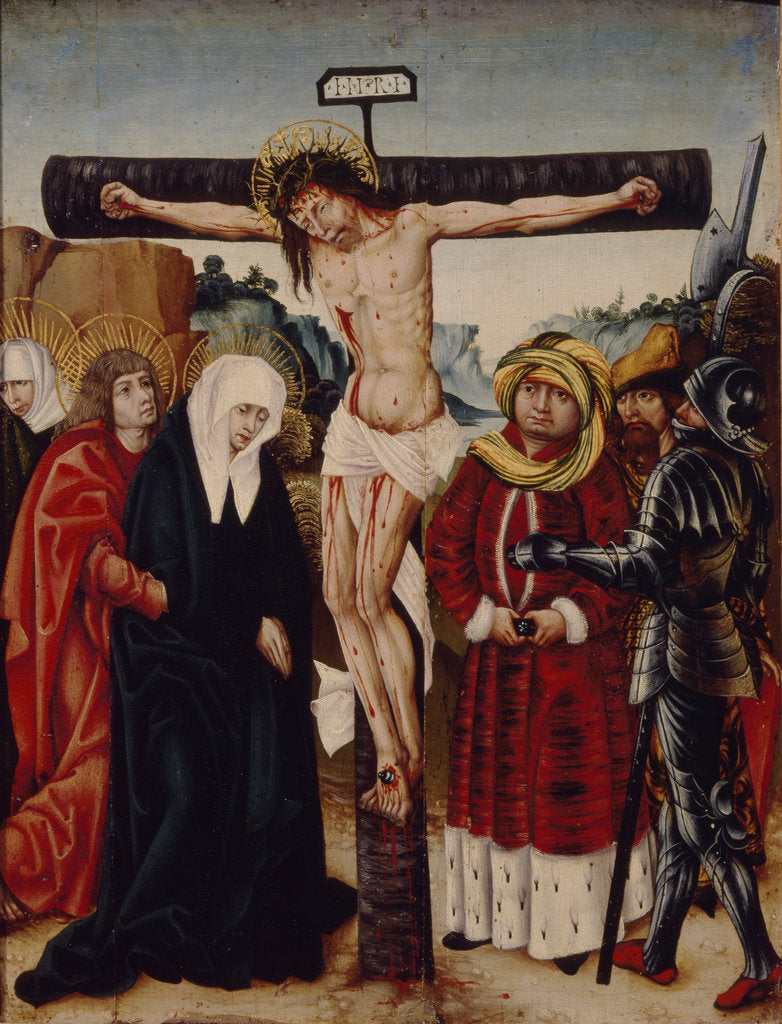Detail of The Crucifixion, Early16th cen by German master
