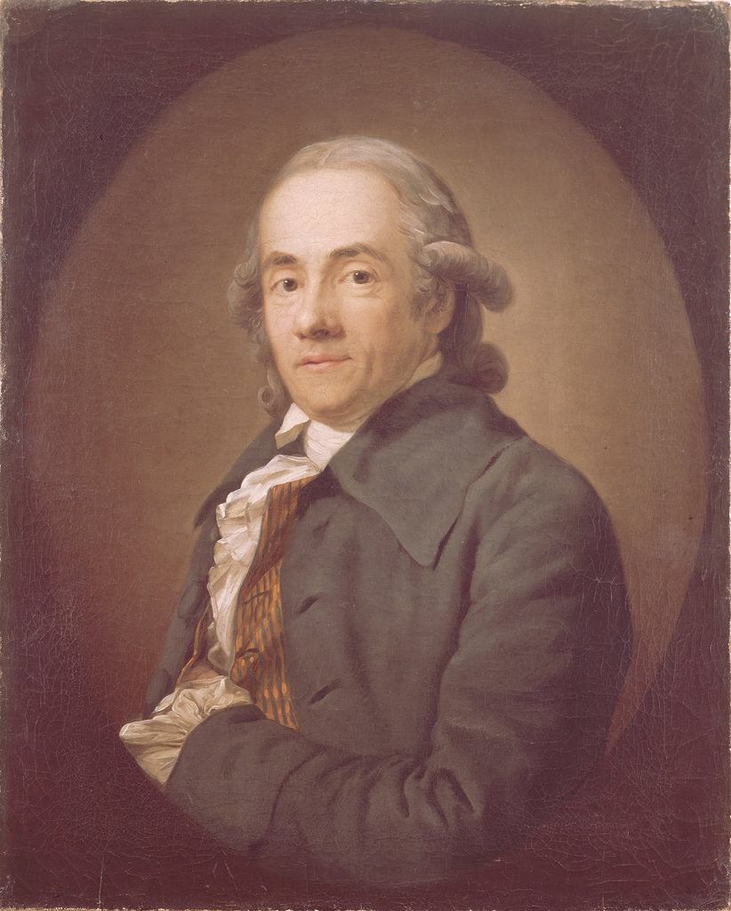 Detail of Portrait of Christian Friedrich Voss by Anton Graff