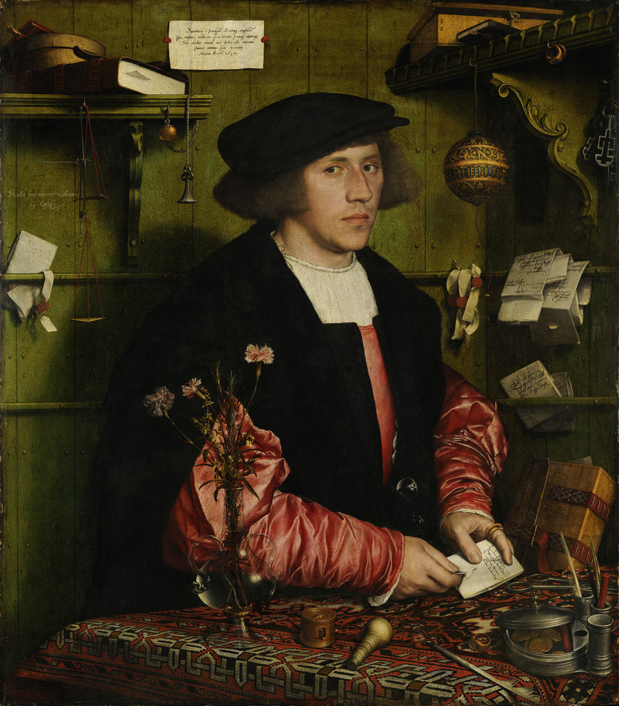 Detail of The Merchant Georg Gisze, 1532 by Hans Holbein the Younger
