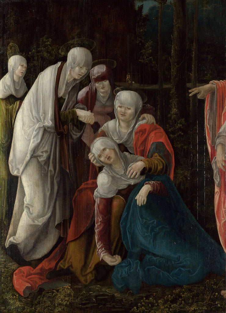 Detail of Christ taking leave of his Mother, c. 1520 by Wolf Huber