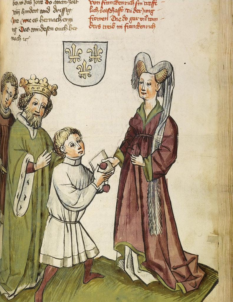 Detail of Emperor Sigismund before Joan of Arc by Diebold Lauber