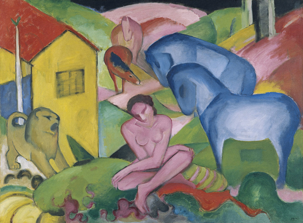 Detail of The Dream, 1912 by Franz Marc