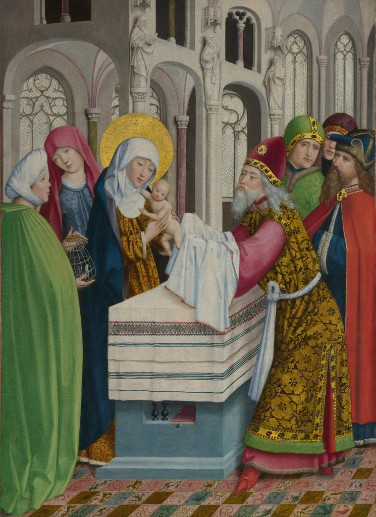Detail of The Presentation in the Temple (The Liesborn Altarpiece), ca. 1470-1480 by Master of Liesborn