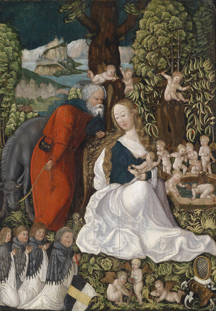 Detail of The Rest on the Flight into Egypt, c. 1510 by Master of the Danube School