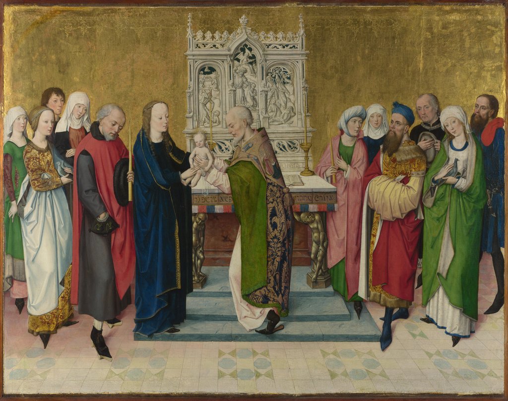 Detail of The Presentation in the Temple, ca 1470 by Master of the Life of the Virgin
