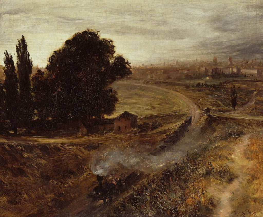 Detail of The Berlin-Potsdam Railway, 1847 by Adolph Friedrich von Menzel