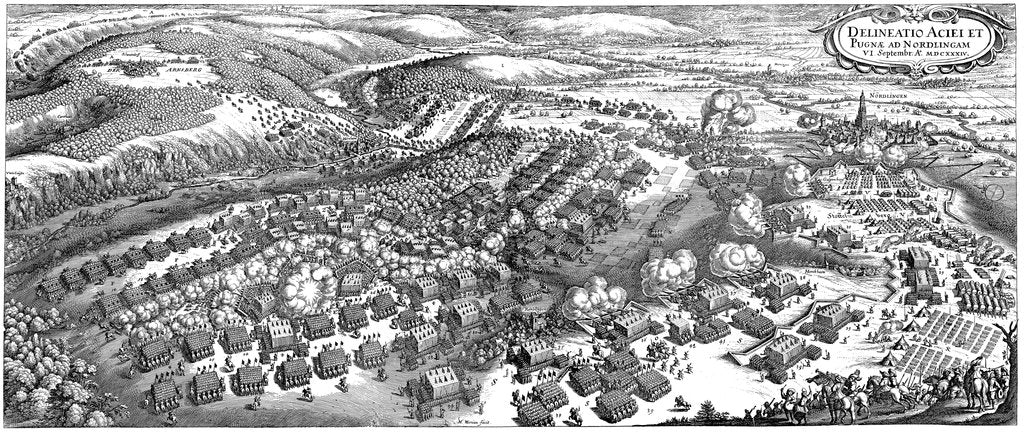 Detail of The Battle of Nördlingen on 6 September 1634, 1670 by Matthäus Merian the Elder