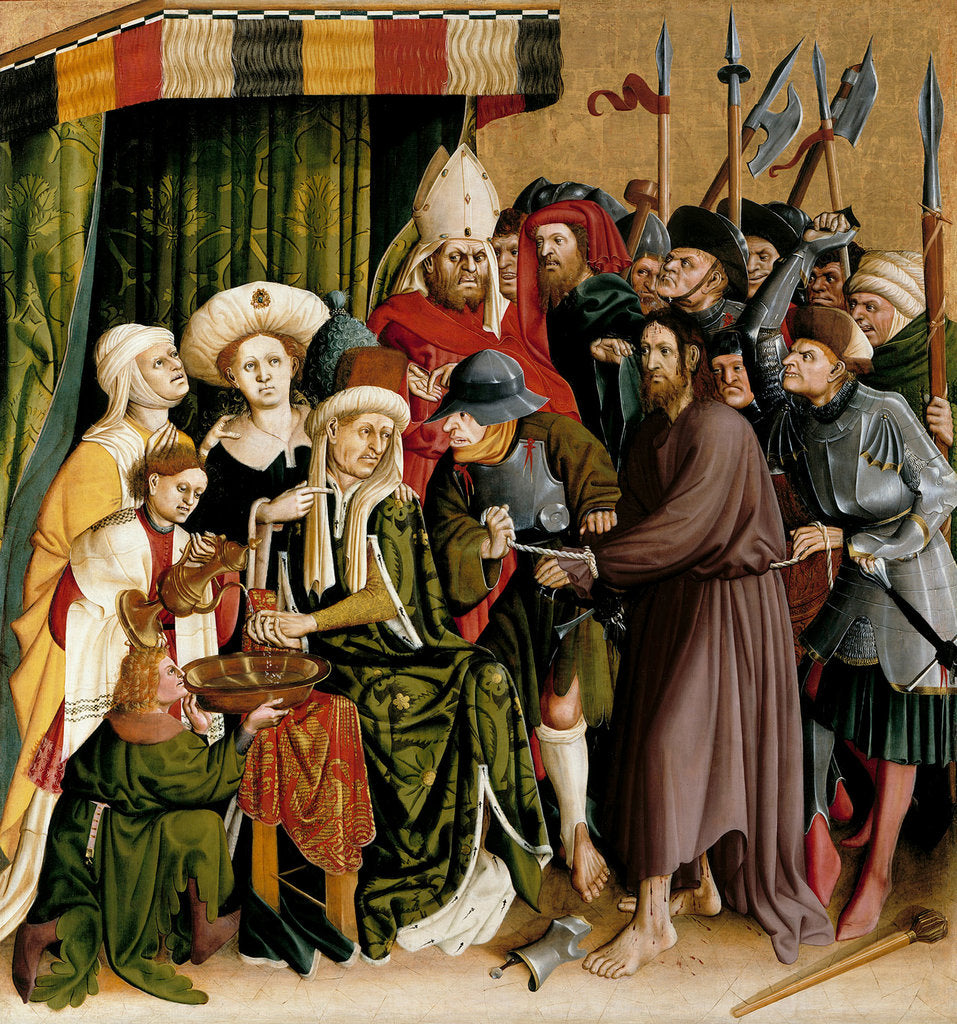 Detail of Christ before Pilate. The Wings of the Wurzach Altar, 1437 by Hans Multscher
