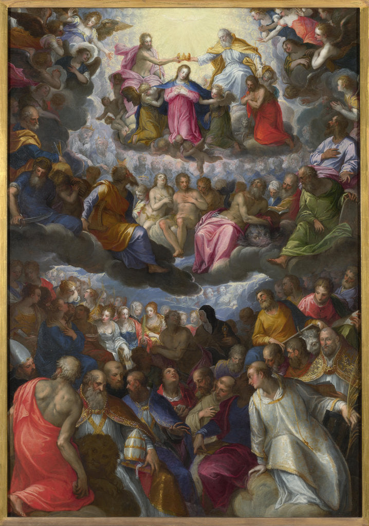 Detail of The Coronation of the Virgin, c. 1598 by Johann Rottenhammer the Elder
