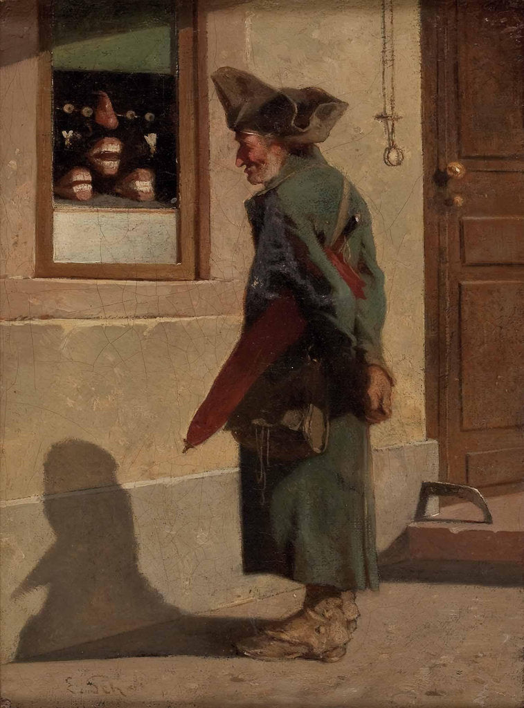 Detail of Soldier At The Denture Shop by Adam Ernst Schalck
