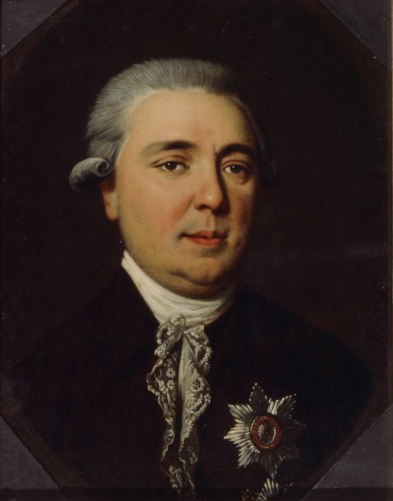 Detail of Portrait of Count Alexander Romanovich Vorontsov by Johann Heinrich Schmidt