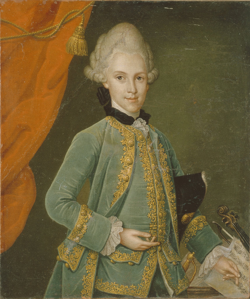 Detail of Portrait of Count Karl Gustav von Simolin by Leonhard Schorer